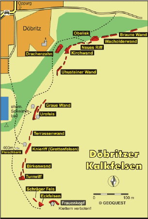 Karte Döbritz